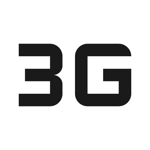 Outline 3g mobiledata icon, solid style, from Google Material Icons