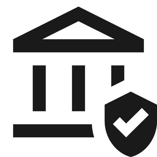 Outline assured workload icon, solid style, from Google Material Icons