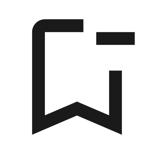 Outline bookmark remove icon, solid style, from Google Material Icons