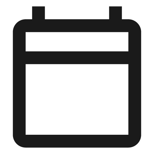 Outline calendar today icon, solid style, from Google Material Icons