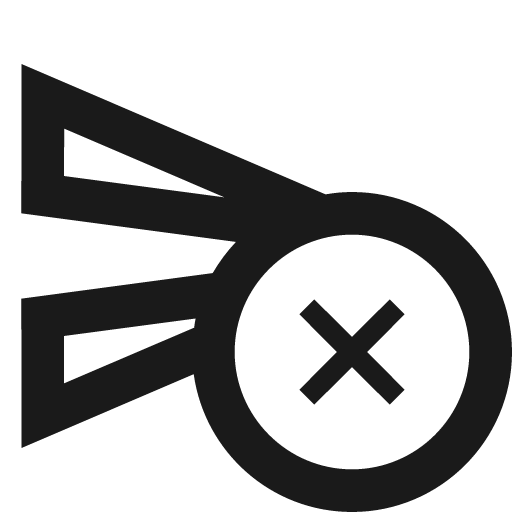 Outline cancel schedule send icon, solid style, from Google Material Icons