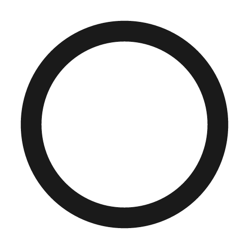 Outline circle icon, solid style, from Google Material Icons