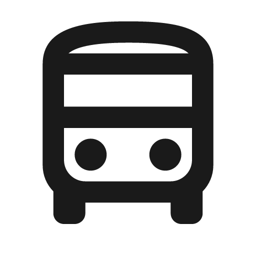 Outline directions bus filled icon, filled style, from Google Material Icons