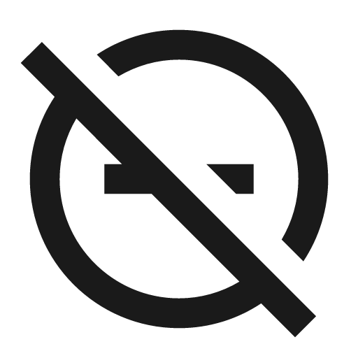 Outline do not disturb off icon, solid style, from Google Material Icons