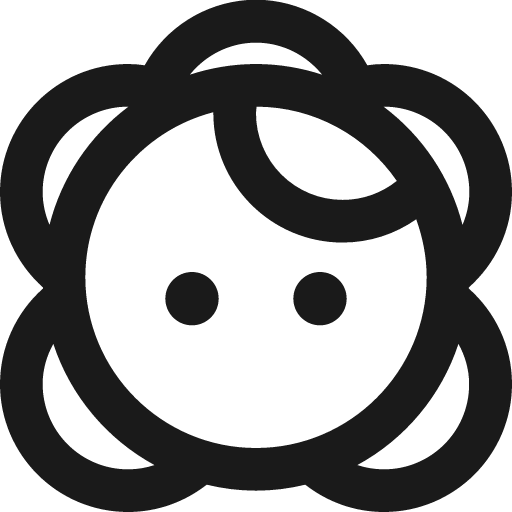 Outline face 2 icon, solid style, from Google Material Icons