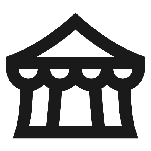 Outline festival icon, solid style, from Google Material Icons