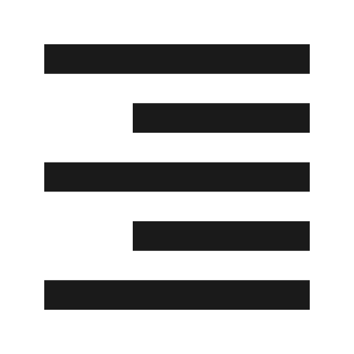 Outline format align right icon, solid style, from Google Material Icons