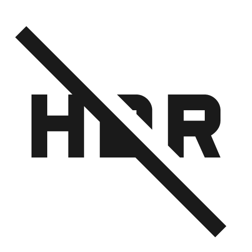 Outline hdr off icon, solid style, from Google Material Icons