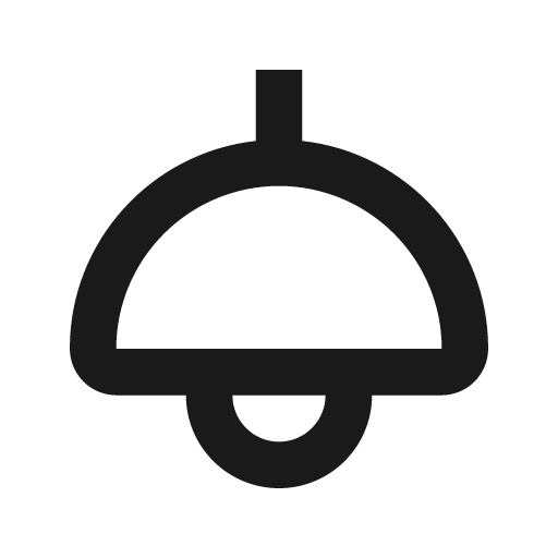 Outline light icon, light style, from Google Material Icons