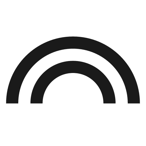Outline looks icon, solid style, from Google Material Icons