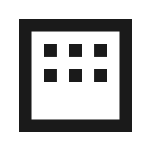 Outline margin icon, solid style, from Google Material Icons