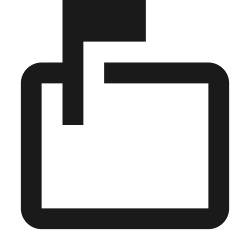 Outline markunread mailbox icon, solid style, from Google Material Icons