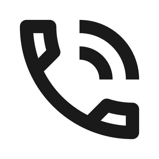 Outline phone in talk icon, solid style, from Google Material Icons