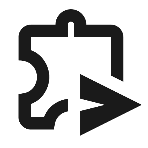 Outline send time extension icon, solid style, from Google Material Icons