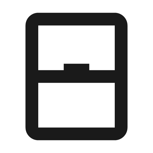 Outline sensor window icon, solid style, from Google Material Icons