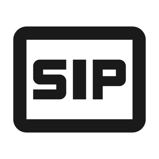 Outline sip icon, solid style, from Google Material Icons