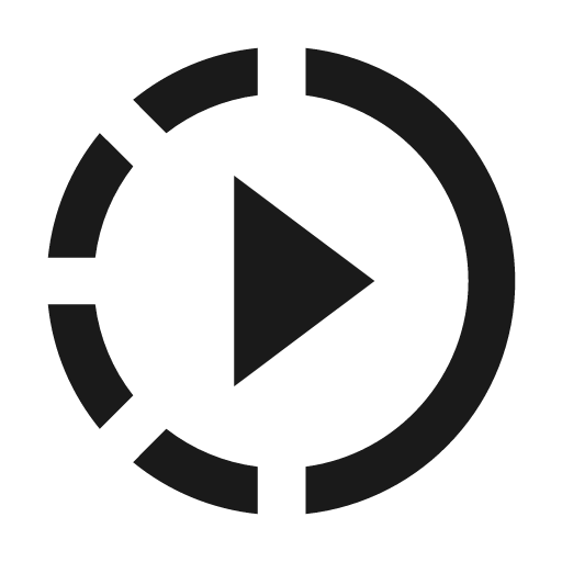 Outline slow motion video icon, solid style, from Google Material Icons
