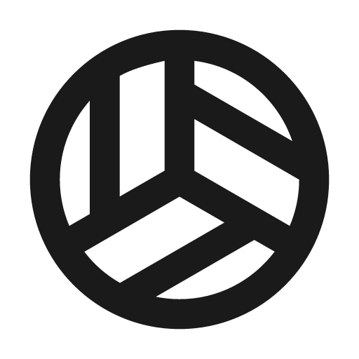 Outline sports volleyball icon, solid style, from Google Material Icons
