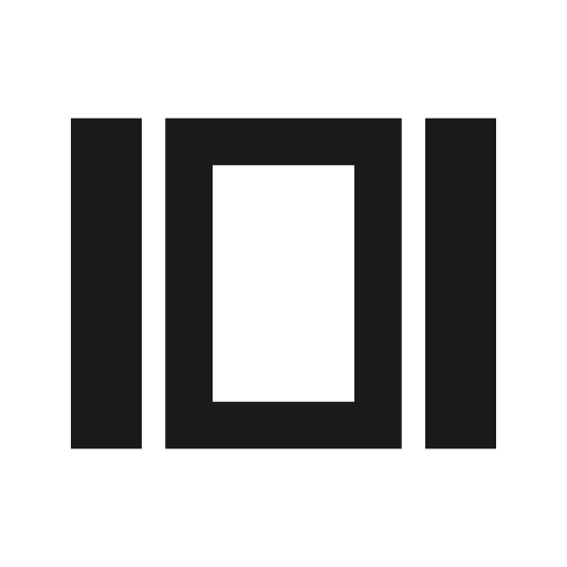 Outline view array icon, solid style, from Google Material Icons