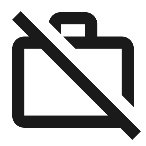 Outline work off icon, solid style, from Google Material Icons