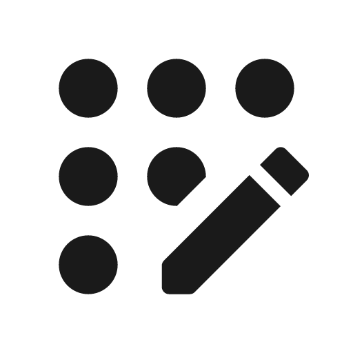 Round app registration icon, solid style, from Google Material Icons