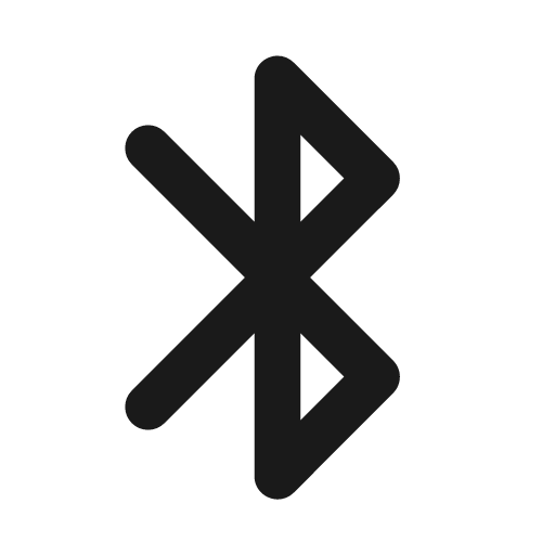 Round bluetooth icon, solid style, from Google Material Icons