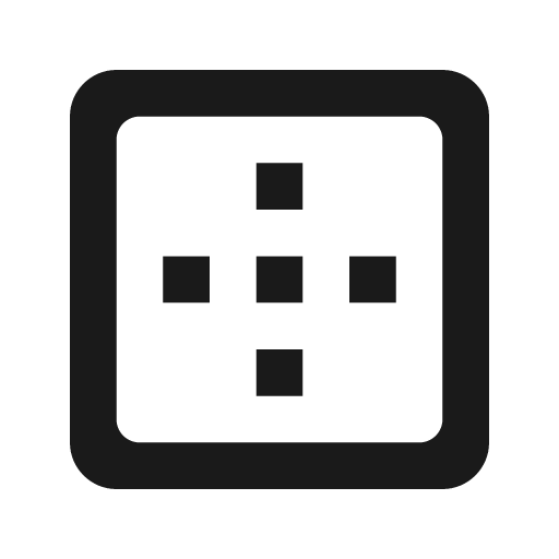 Round border outer icon, solid style, from Google Material Icons