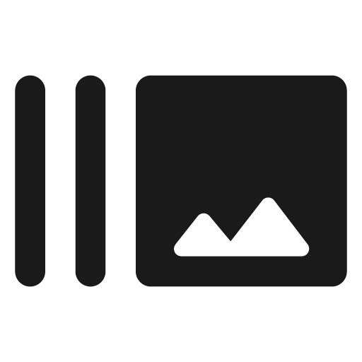 Round burst mode icon, solid style, from Google Material Icons