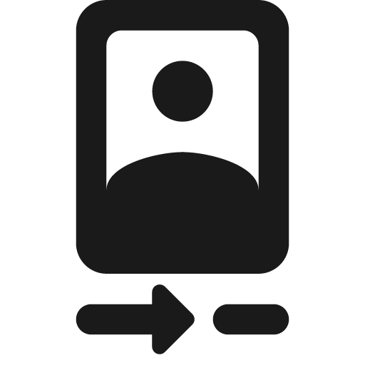 Round camera front icon, solid style, from Google Material Icons