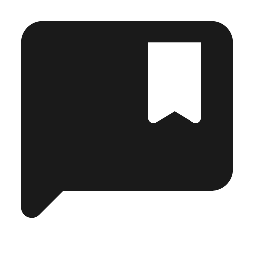 Round comment bank icon, solid style, from Google Material Icons