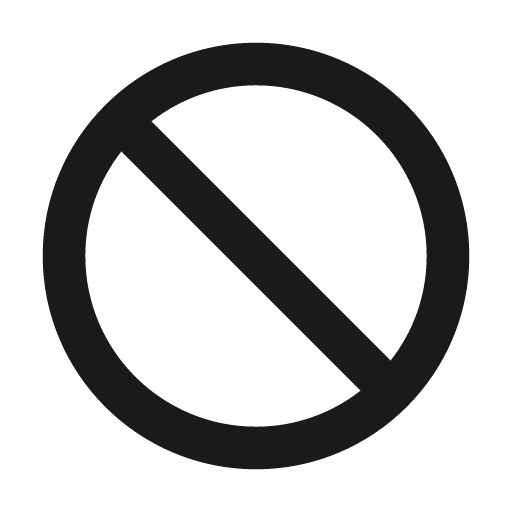 Round do not disturb icon, solid style, from Google Material Icons