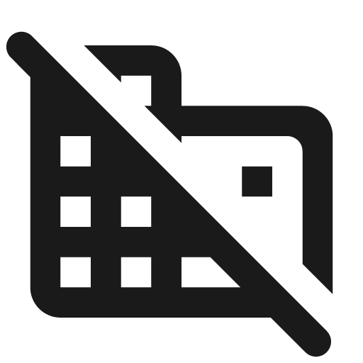 Round domain disabled icon, solid style, from Google Material Icons