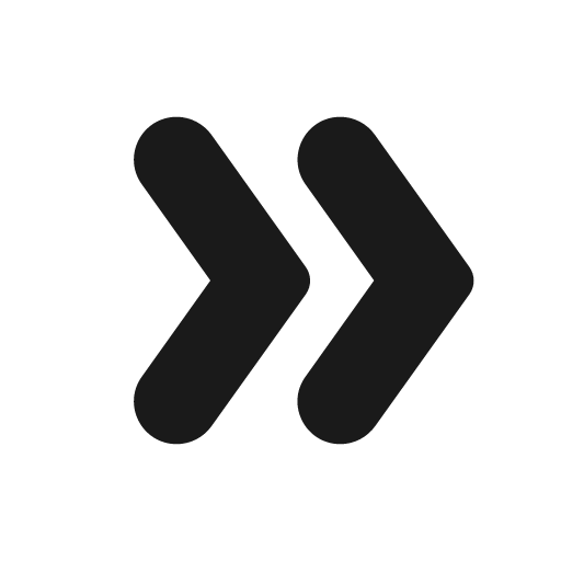 Round double arrow icon, solid style, from Google Material Icons