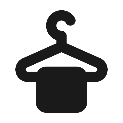 Round dry cleaning icon, solid style, from Google Material Icons