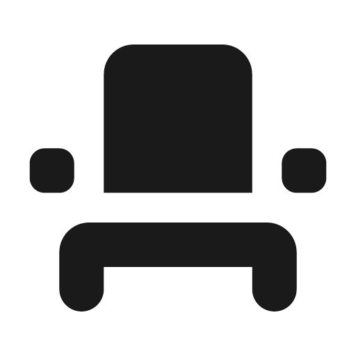 Round event seat icon, solid style, from Google Material Icons