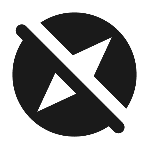 Round explore off icon, solid style, from Google Material Icons