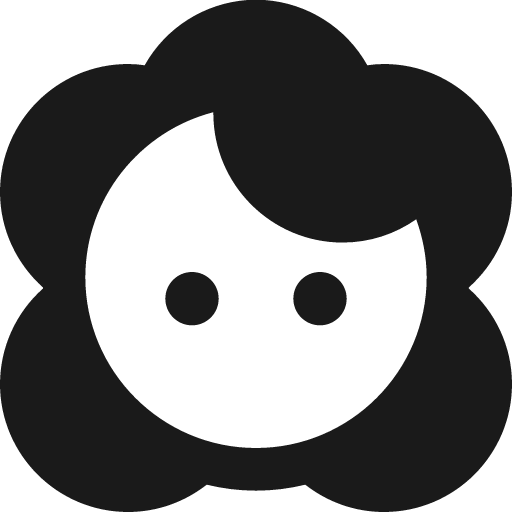 Round face 2 icon, solid style, from Google Material Icons