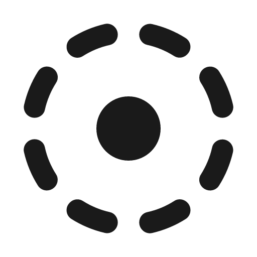 Round filter tilt shift icon, solid style, from Google Material Icons
