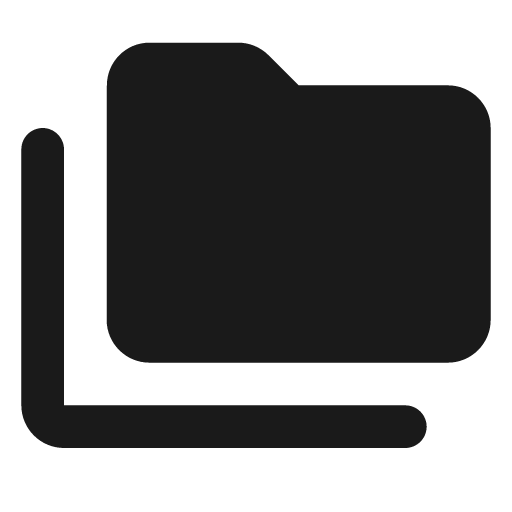 Round folder copy icon, solid style, from Google Material Icons