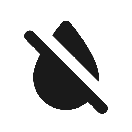 Round format color reset icon, solid style, from Google Material Icons