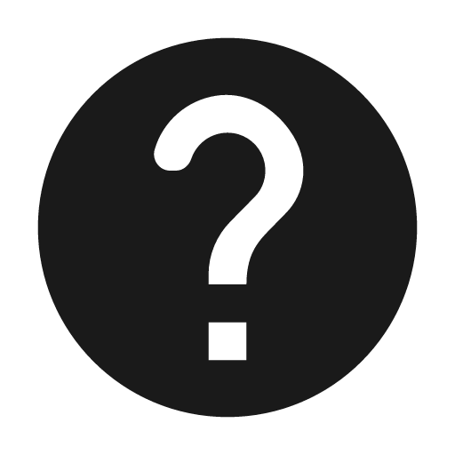 Round help icon, solid style, from Google Material Icons