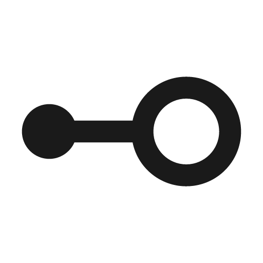 Round linear scale icon, solid style, from Google Material Icons
