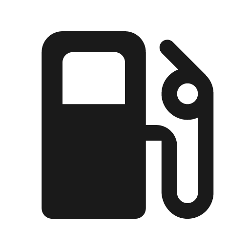 Round local gas station icon, solid style, from Google Material Icons
