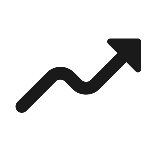 Round moving icon, solid style, from Google Material Icons