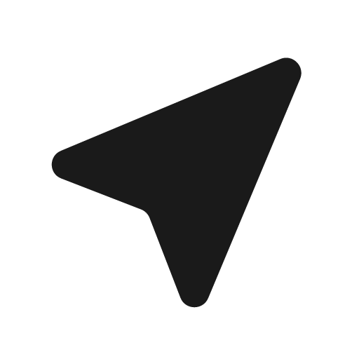 Round near me icon, solid style, from Google Material Icons