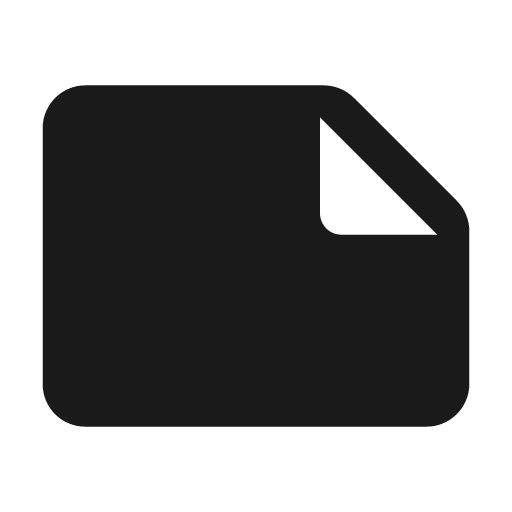 Round note icon, solid style, from Google Material Icons