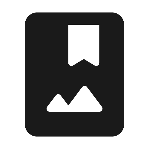 Round photo album icon, solid style, from Google Material Icons