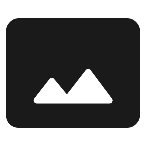 Round photo size select actual icon, solid style, from Google Material Icons