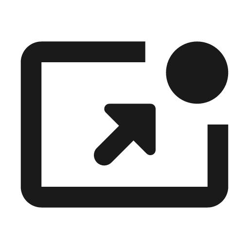 Round pin invoke icon, solid style, from Google Material Icons