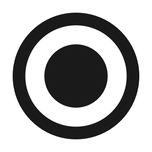 Round radio button checked icon, solid style, from Google Material Icons